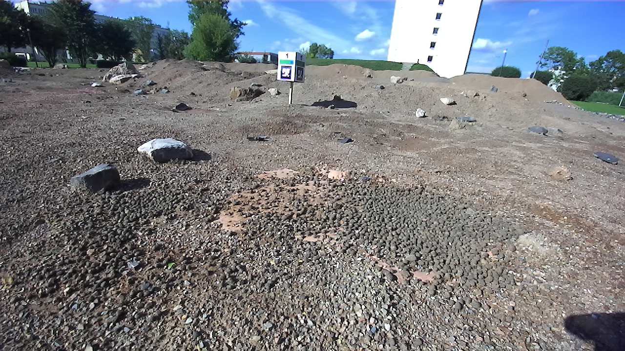 ZED 2 camera view of the ERC Mars yard