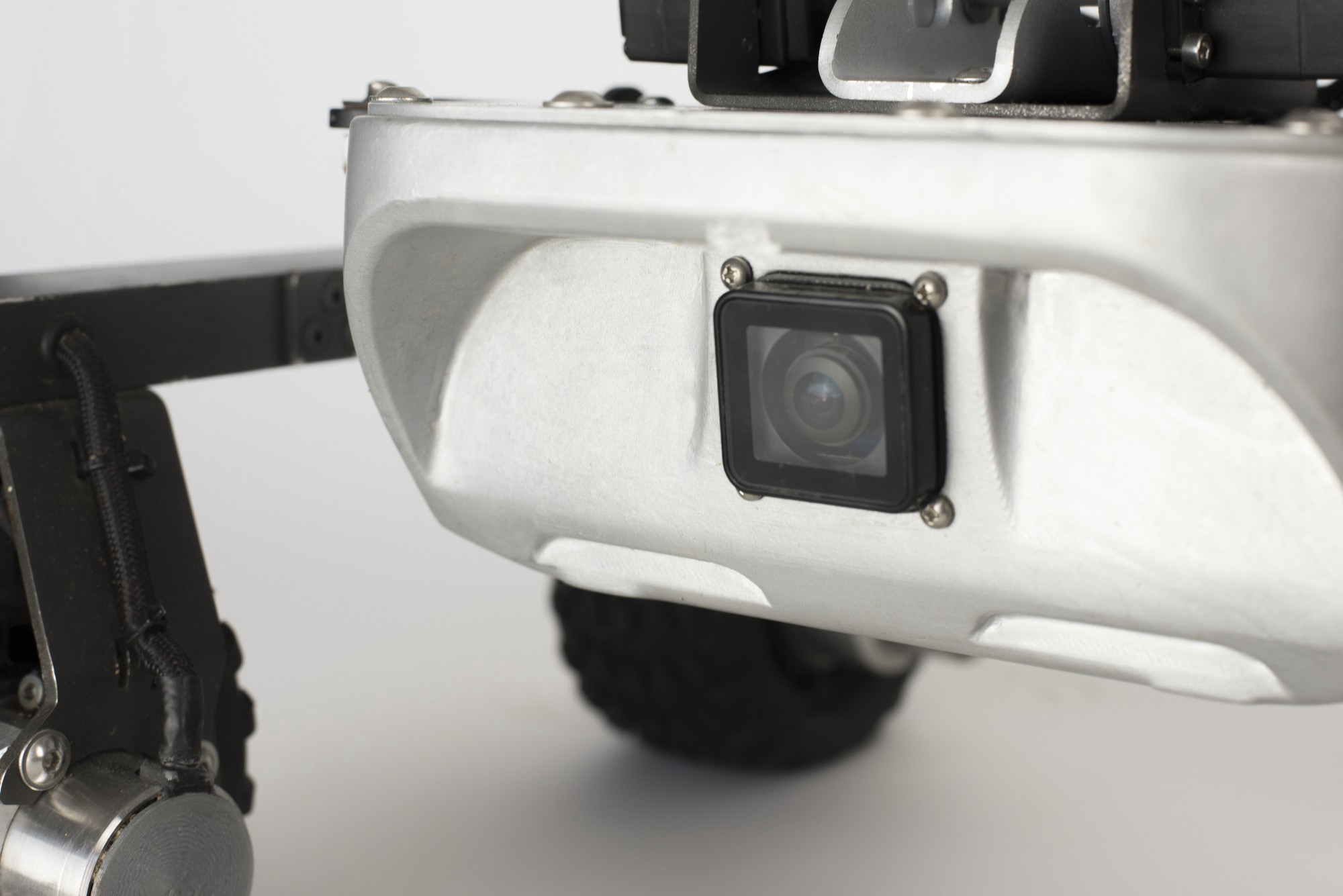 Close-up of the rover's "face"