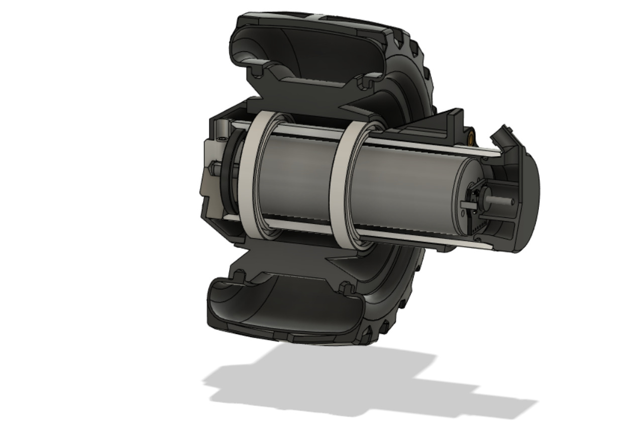 A Leo Rover&rsquo;s wheel transection