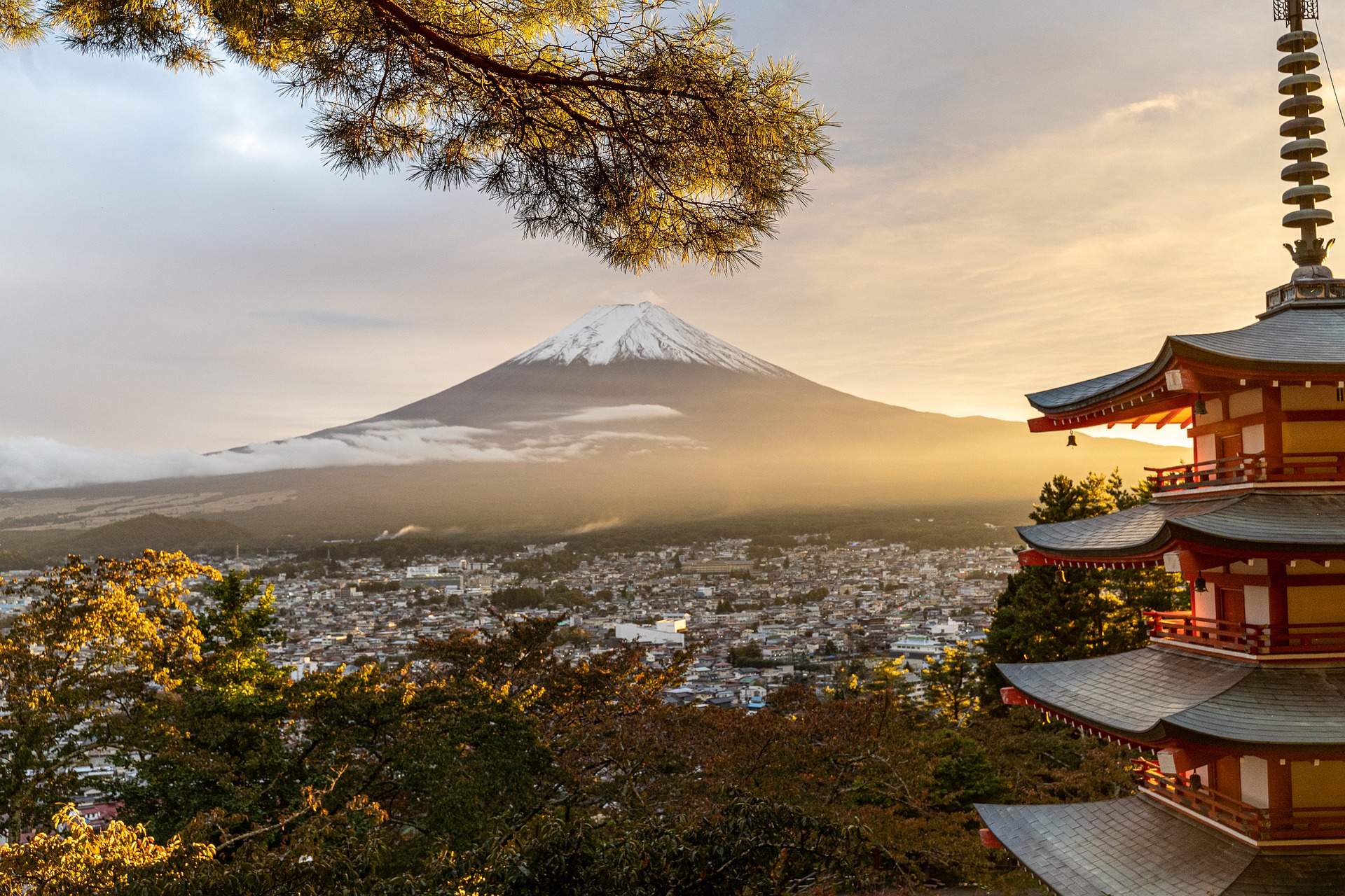 Japan view of the mountain Fuji