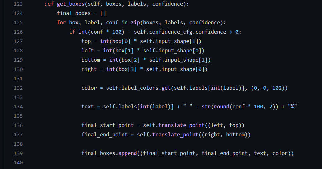 Leo Rover's object detection script in Python